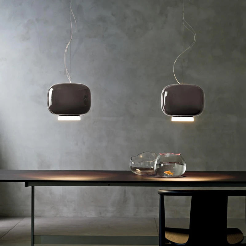 Chouchin Hängeleuchte Moderne LED Glas Pendellampe