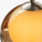 Afbeelding laden in galerijweergave, Afterglow Moderne Zonsondergang Wandlamp – Dubbele Glazen Kap Ontwerp met Houtstructuur Voet