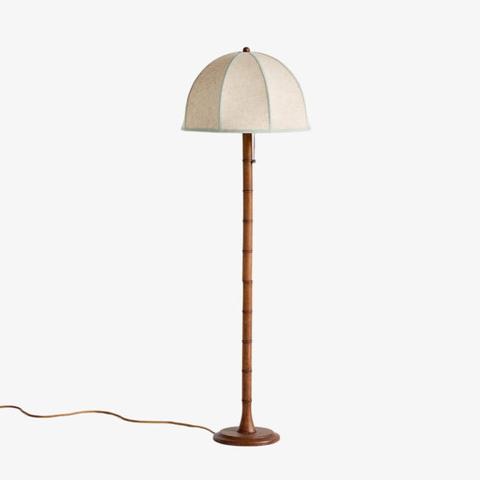 Lámpara de Piso Escultural Elmora con Base Texturizada – Luz Moderna de Pie para Sala