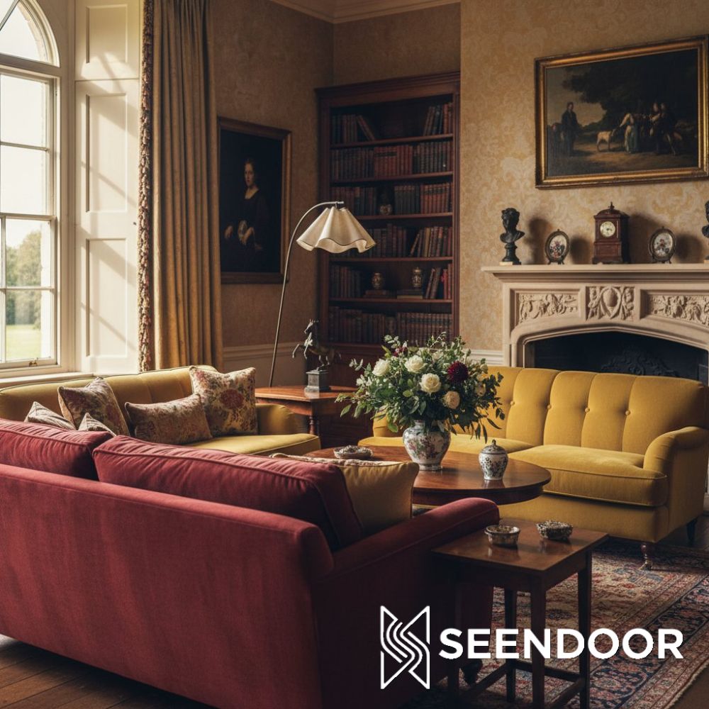 Oslan Modern Tripod Floor Lamp with Linen Shade for Living room