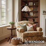 Load image into Gallery viewer, Oslan Modern Tripod Floor Lamp with Linen Shade for Living room
