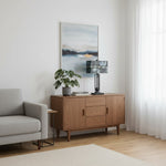 Charger l’image dans la visionneuse de la galerie, Lampe de table rectangulaire en vitrail Culletto – Aspect artisanal pour chambres et couloirs