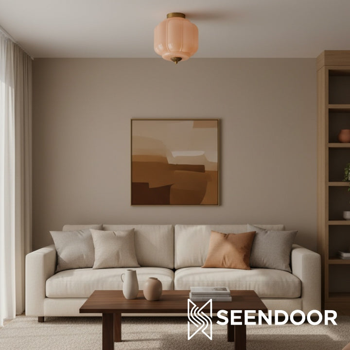 Vintage Eloise Milk Glass Flush Mount Ceiling Light - Vintage Charm Soft Glow