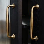 Load image into Gallery viewer, Orvin Solid Brass Cabinet Pull – Antique Brass Kitchen Handle
