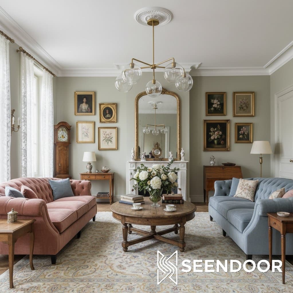 Selvion Curved-Arm Globe – Modern Chandelier for Dining & Living