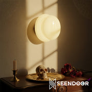 Coloria Circular Glass – Modern Wall Lamp for Living Room & Hallway