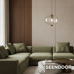 Load image into Gallery viewer, Eloise Vintage Glass Chandelier - Milk Glass Home Accent
