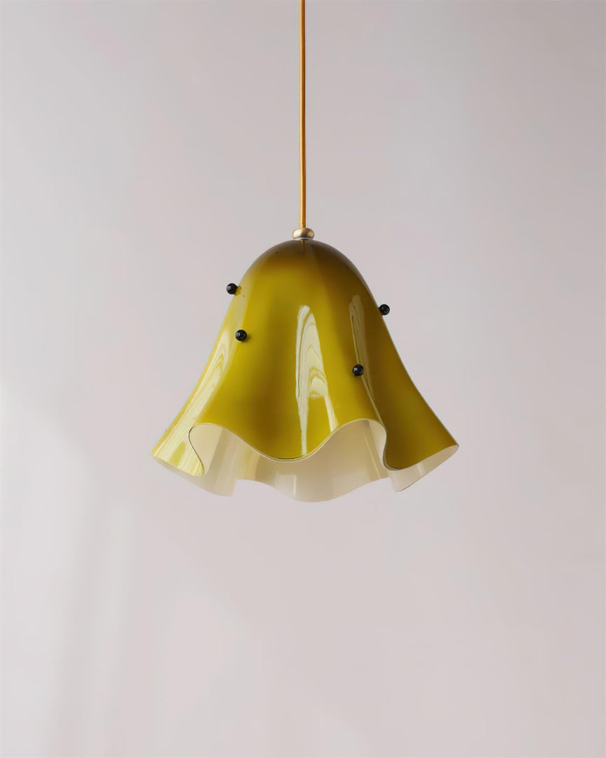 Bellina Artistic Glass Pendant Light - Modern Bloom Inspired Hanging Ceiling Lamp