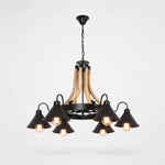 Cargar imagen en el visor de la Galería, Rustic farmhouse rope chandelier
