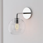 Load image into Gallery viewer, Selvion Artistic Globe Sconce Light - Handcrafted Glass Sculptural Wall Fixture
