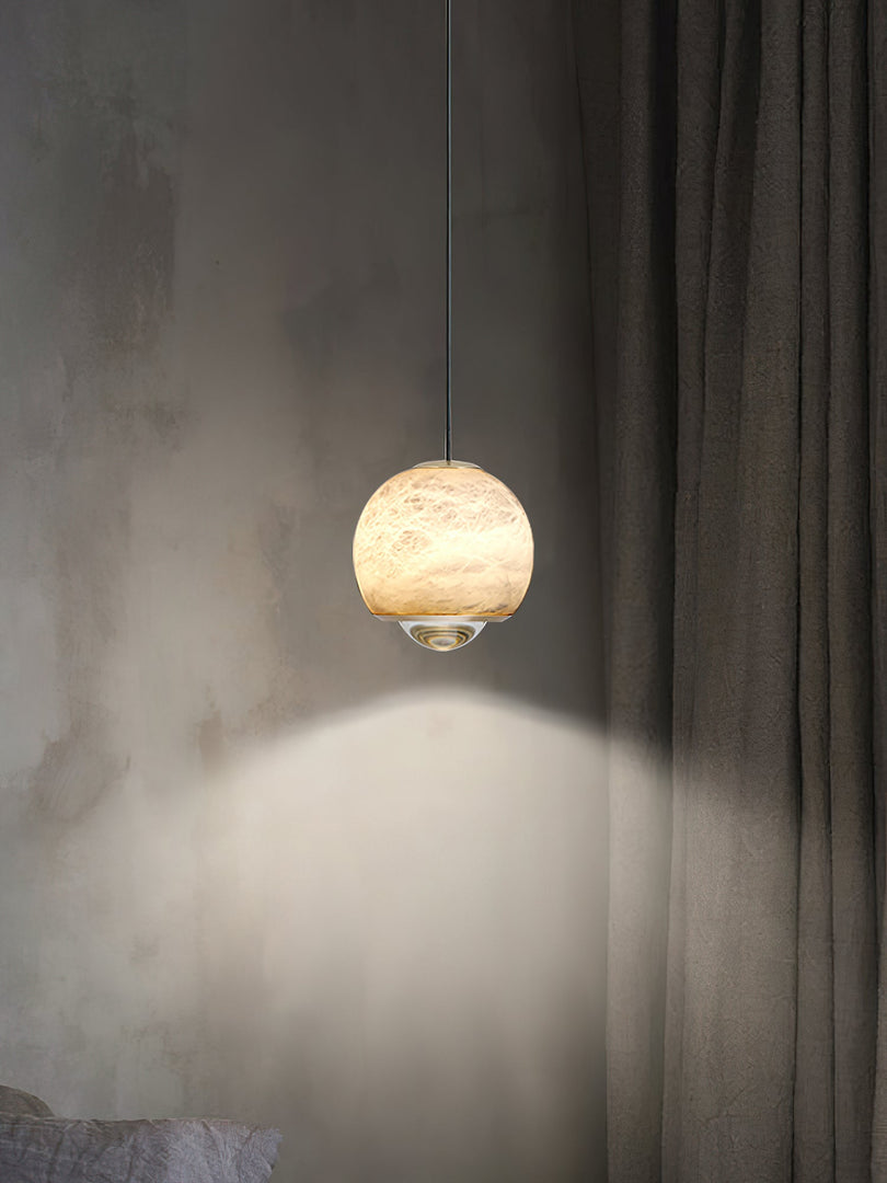 Ferox Alabaster-Pendelleuchte