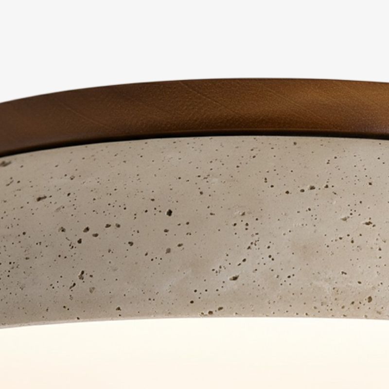 Moderne Scandinavische Travertijn Plafondlamp