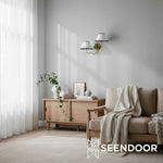 Load image into Gallery viewer, Luvora Vertical Drum Contemporary Wall Light for Living Room &amp; Hallway
