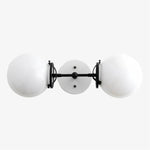 Load image into Gallery viewer, Lumio Globe Art Deco Vanity Light -  Opal Globe Bathroom Sconce
