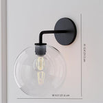 Load image into Gallery viewer, Selvion Artistic Globe Sconce Light - Handcrafted Glass Sculptural Wall Fixture
