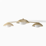 Load image into Gallery viewer, Elorina 3-Light Flush Mount Glass/Metal Ceiling Light - A Stylish Fixture for Modern Spaces
