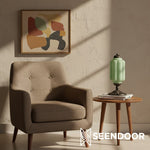 Load image into Gallery viewer, Retro Eloise Milk Glass Table Lamp for Bedroom Decor

