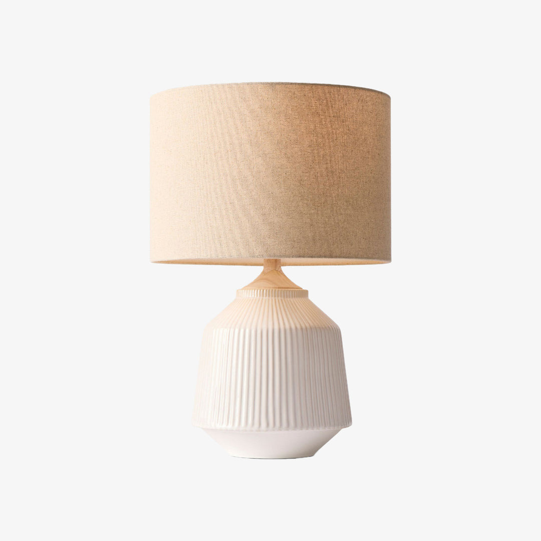 Ceruna Ripple Ceramic Table Lamp – Modern Design Minimalist Style Lighting Perfect for Living Room Bedroom Office