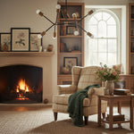 Load image into Gallery viewer, Mobilux Line Mobilux Line Modern Geometric Chandelier - Brass Ceiling Light Fixture
