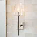 Load image into Gallery viewer, Derlina Multi-Head Candlestick Clear Glass Wall Lamp – Retro Metal Sconce

