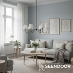 Load image into Gallery viewer, Luvora Multi-Shade Modern Chandelier for Dining Room &amp; Living Room
