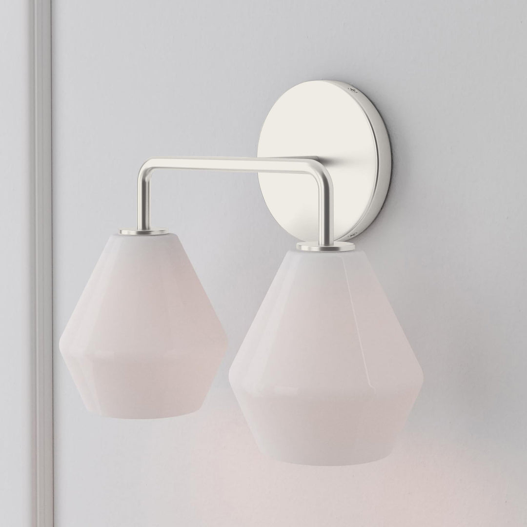 Merin Multi Head Dressing Table Wall Lamp - Metal And Glass Sculptural Lamp
