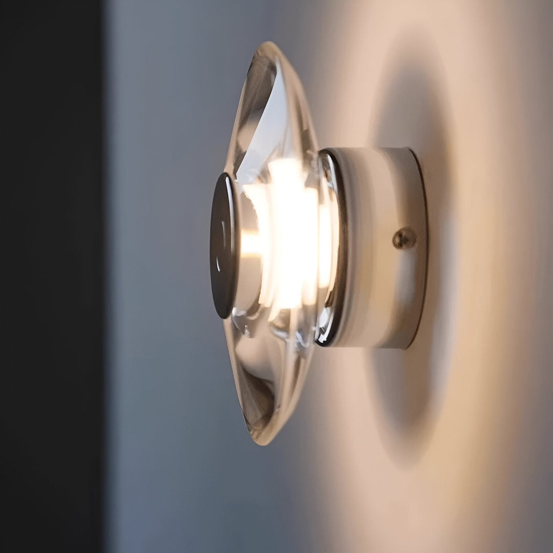 Luz de pared minimalista italiana de cristal Clementine