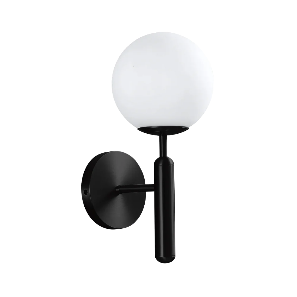 Lampada da parete in metallo moderno Milky Glow