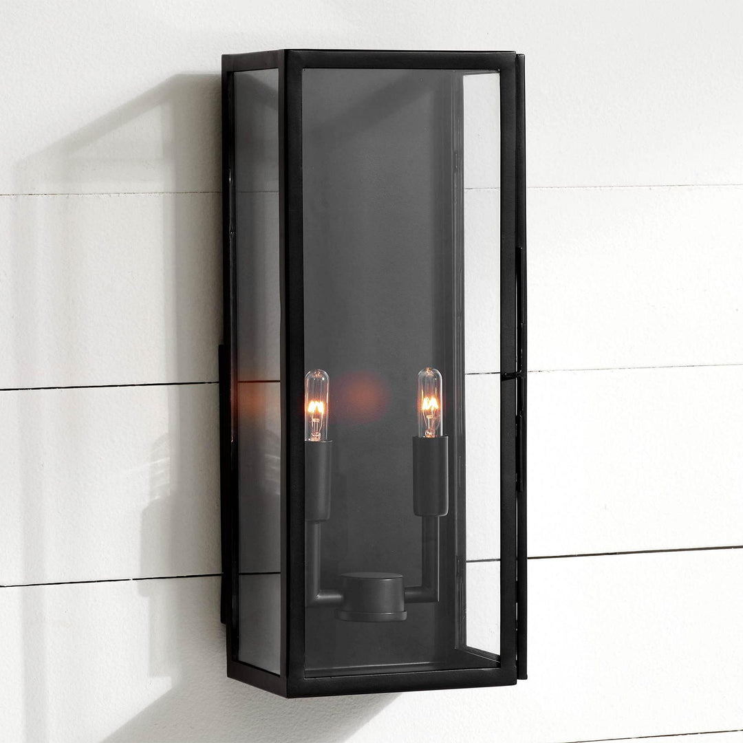Ferrix Industrial Iron Outdoor Wall Lamp - Lighting Stylish Exterior Glass Lighting