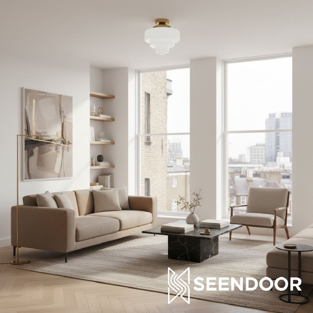 Geotower Tiered Globe Contemporary Ceiling Lamp for Bedroom & Foyer