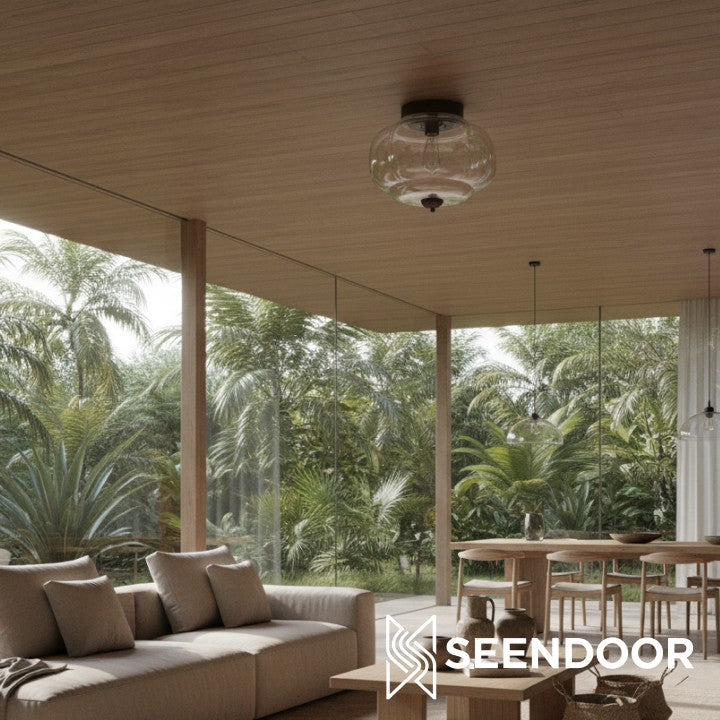 Vintage Eloise Milk Glass Flush Mount Ceiling Light - Vintage Charm Soft Glow