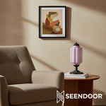 Load image into Gallery viewer, Retro Eloise Milk Glass Table Lamp for Bedroom Decor
