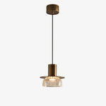 Cargar imagen en el visor de la Galería, Style A pendant with clear crackle glass shade