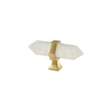 Load image into Gallery viewer, Brass Crystal Door Knobs: Kitchen Cabinet Knobs &amp; Bedroom Drawer Pulls
