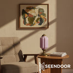 Load image into Gallery viewer, Retro Eloise Milk Glass Table Lamp for Bedroom Decor
