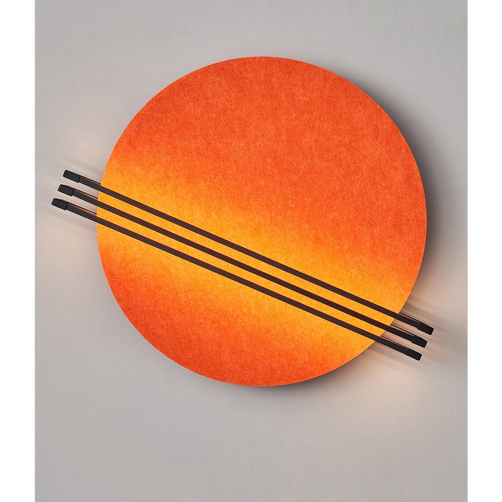 Aplique de pared Abstract Sunrise de fieltro