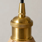 Charger l'image dans la visionneuse de la galerie, Brass tone cap and hanging cord detail