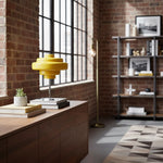 Afbeelding laden in galerijweergave, Koloro Glass Table Lamp - Retro Tiered Design with Chrome Base
