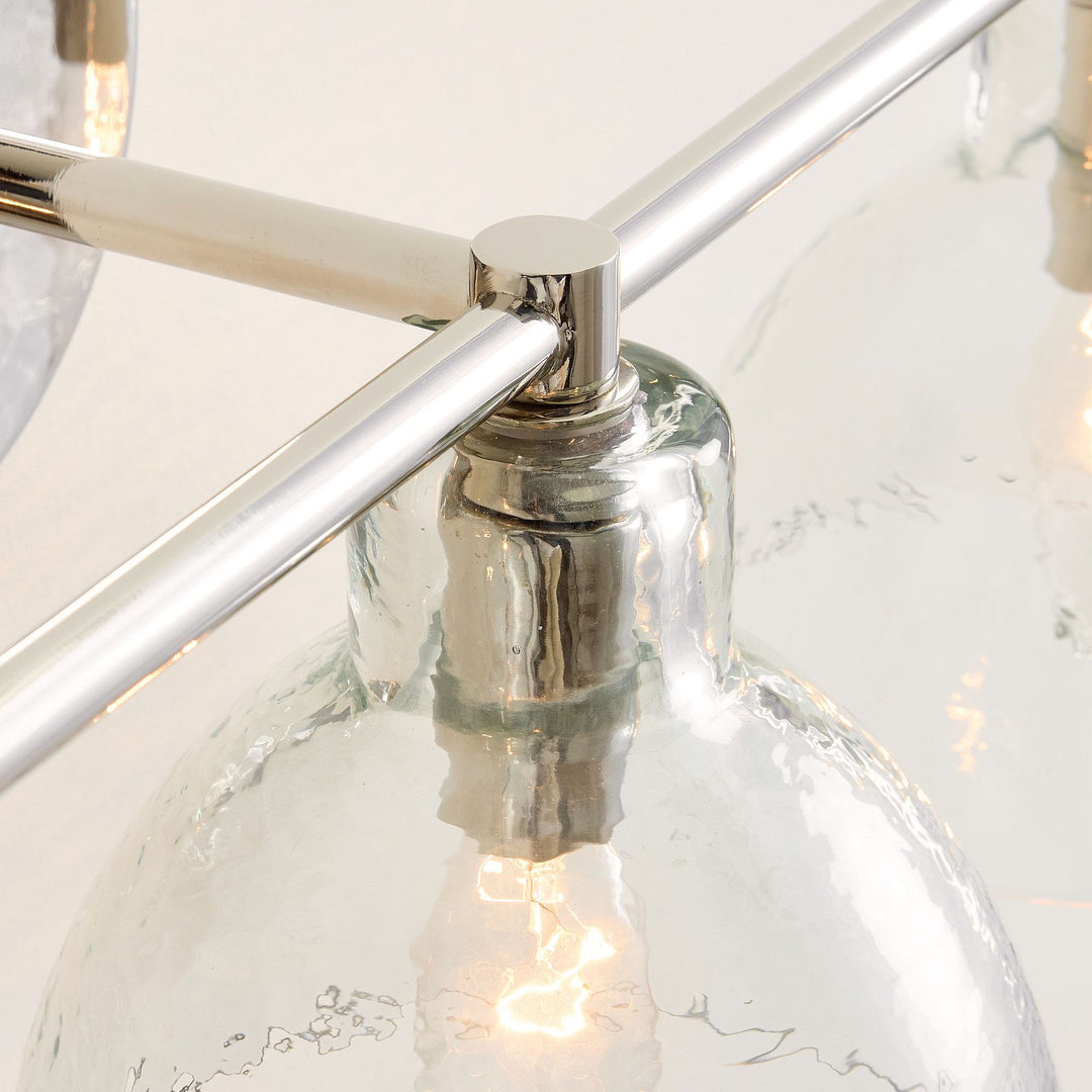 Glavira Recycled Glass Double Sconce - Indoor Brass Wall Lighting