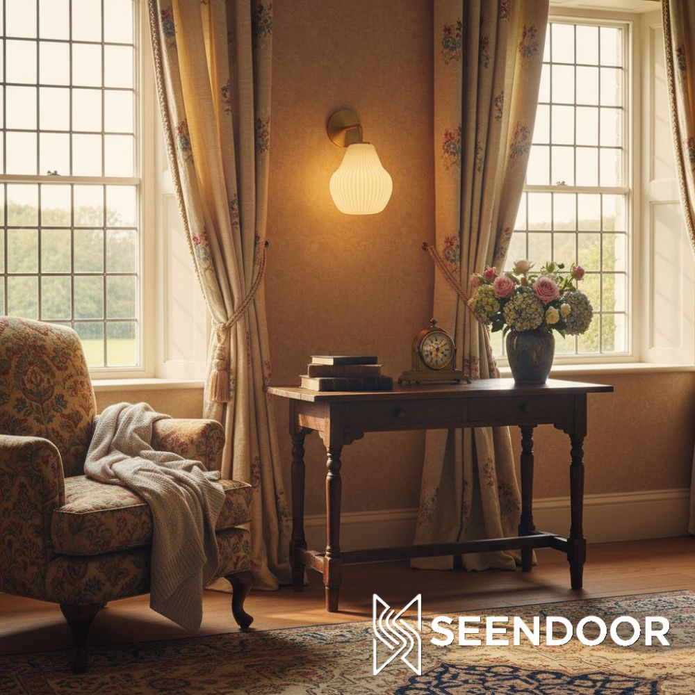 Rivrona Fluted Design Modern Wall Lamp for Entryway & Study