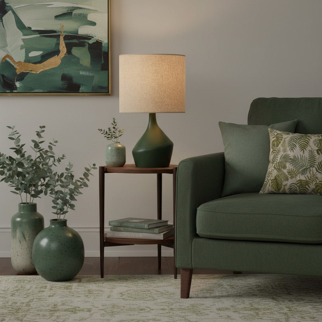 Lumo Moderne Asymmetrische Tafellamp - Artistiek Keramisch Lichaam Sfeerverlichting voor Eigentijds Huis en Kantoor