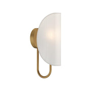 Blatt Messing Wandleuchte