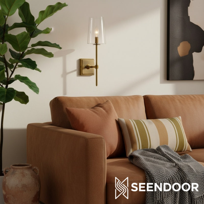 Derlina Minimalist Modern Wall Sconce for Hallway, Vanity & Bathroom