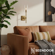 Derlina Minimalist Modern Wall Sconce for Hallway, Vanity & Bathroom