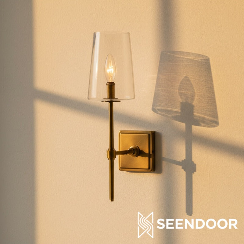 Derlina Minimalist Modern Wall Sconce for Hallway, Vanity & Bathroom