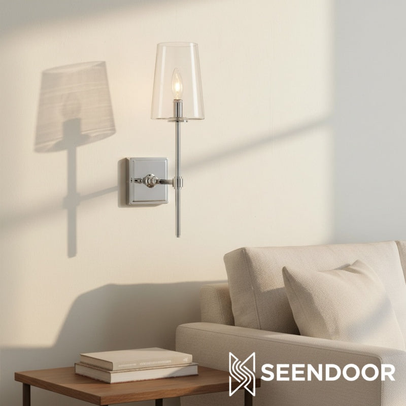 Derlina Minimalist Modern Wall Sconce for Hallway, Vanity & Bathroom
