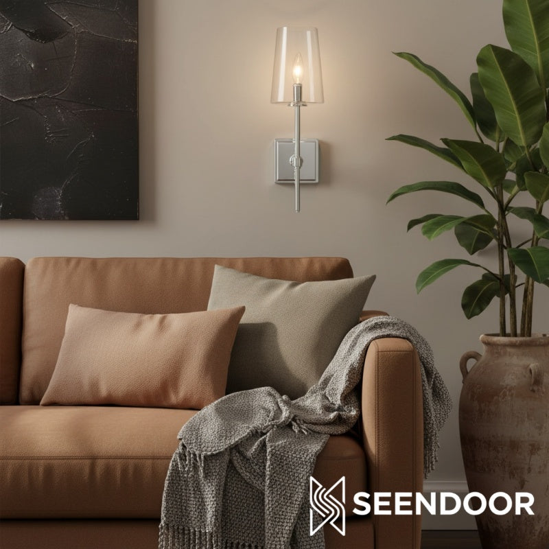 Derlina Minimalist Modern Wall Sconce for Hallway, Vanity & Bathroom