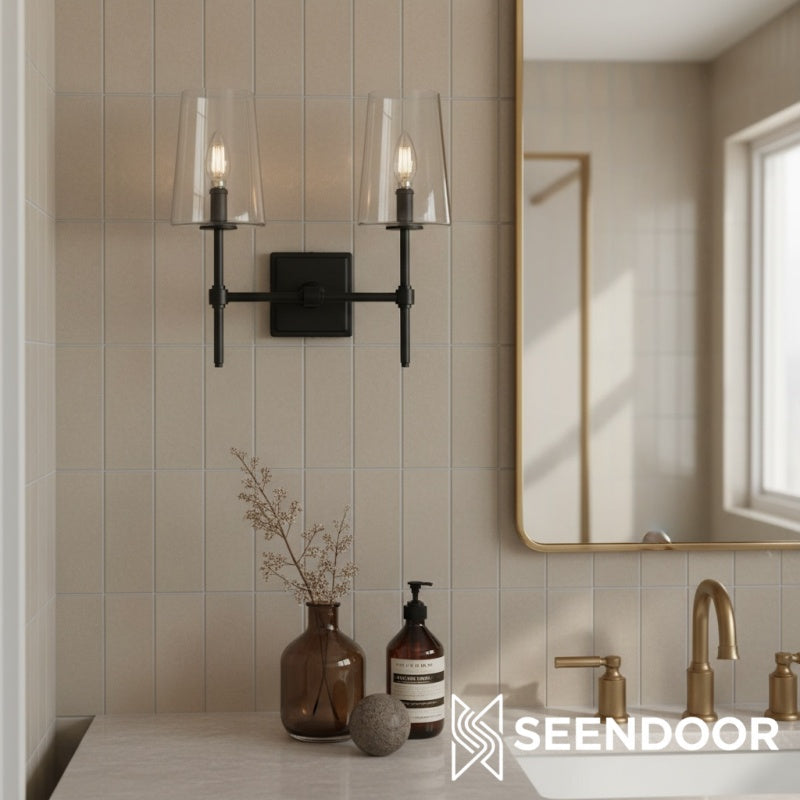 Derlina Minimalist Modern Wall Sconce for Hallway, Vanity & Bathroom