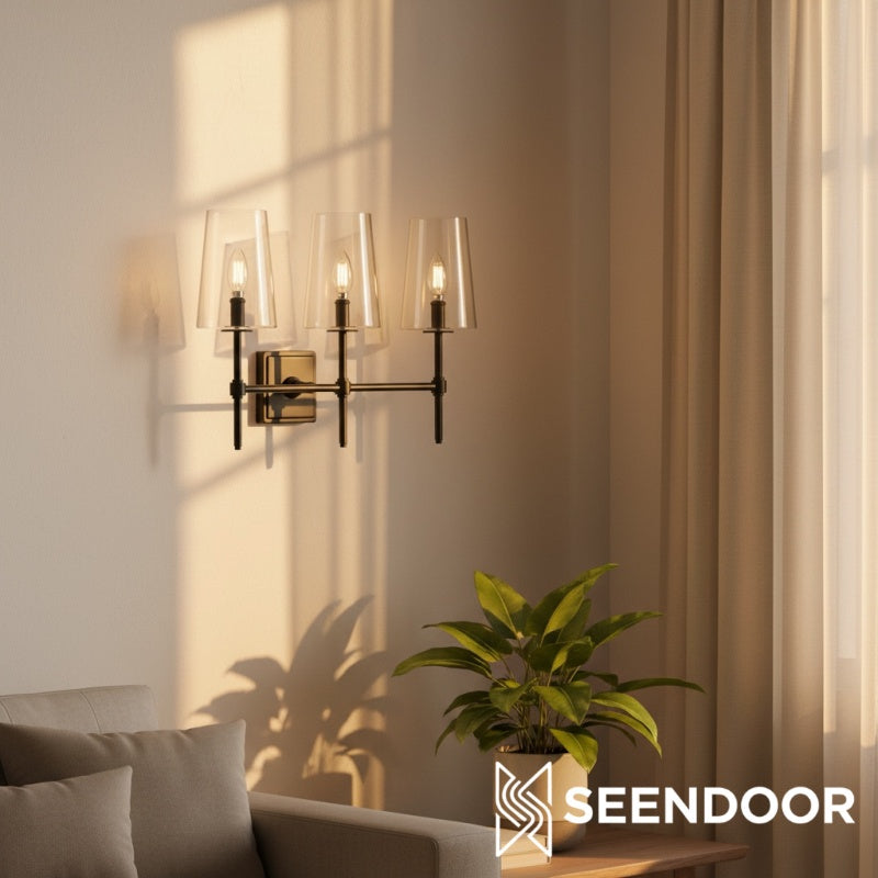 Derlina Minimalist Modern Wall Sconce for Hallway, Vanity & Bathroom