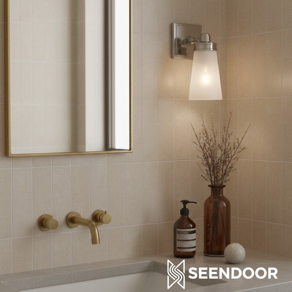 Derlina Classic Multi-head Glass Shade Wall Lamp for Bathroom & Bedroom